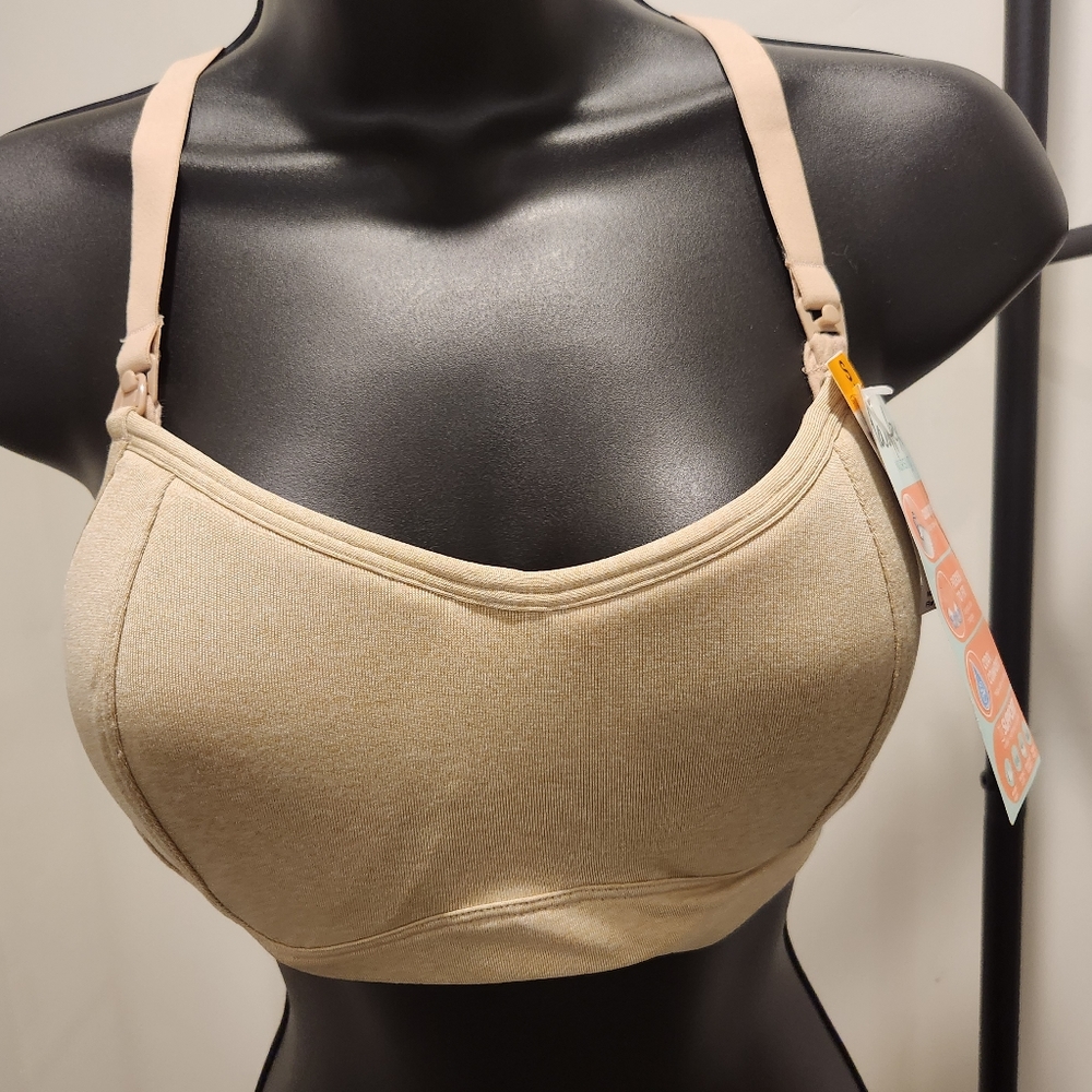 Playtex Tan Nursing Lightweight Bra, S